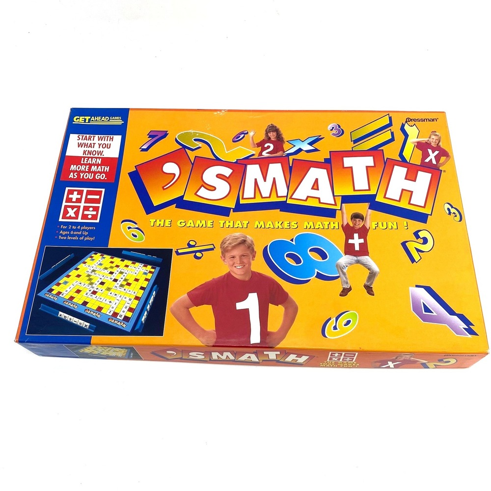 SMATH Game That Makes Math Fun Educational Board Game Pressman Get Ahead Games